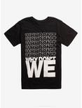 Why Don't We Logo Repeating T-Shirt, BLACK, hi-res