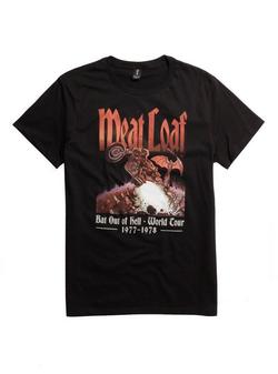 Drummer, Bat, Hell, Rock 'Rock and Roll Dreams' T-Shirt Inspired by Meat Loaf