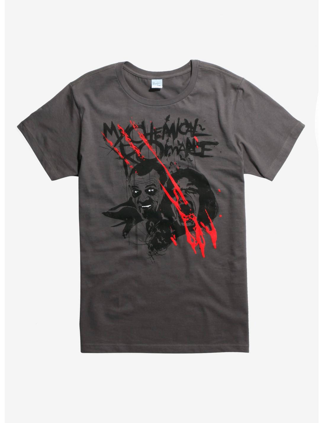 My Chemical Romance Vampire T-Shirt, GREY, hi-res
