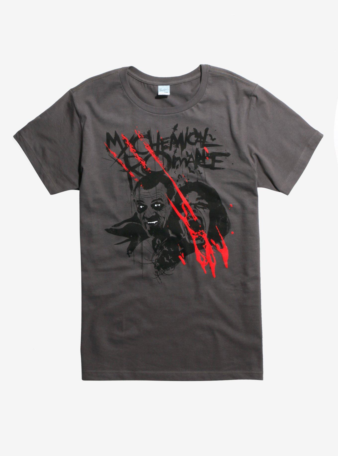 My Chemical Romance Vampire T-Shirt, GREY, hi-res