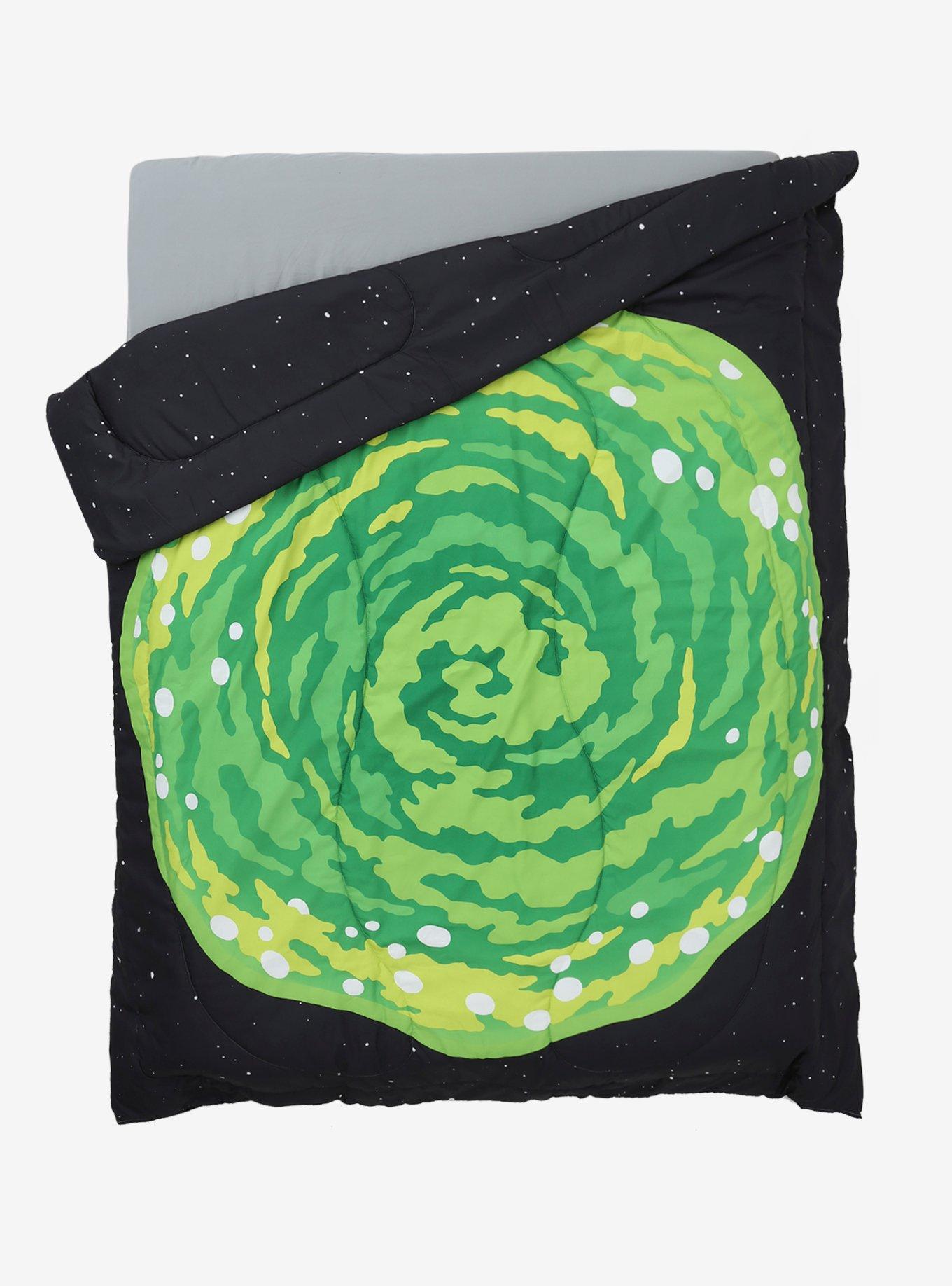 Rick And Morty Portal Reversible Twin/Full Comforter, , hi-res