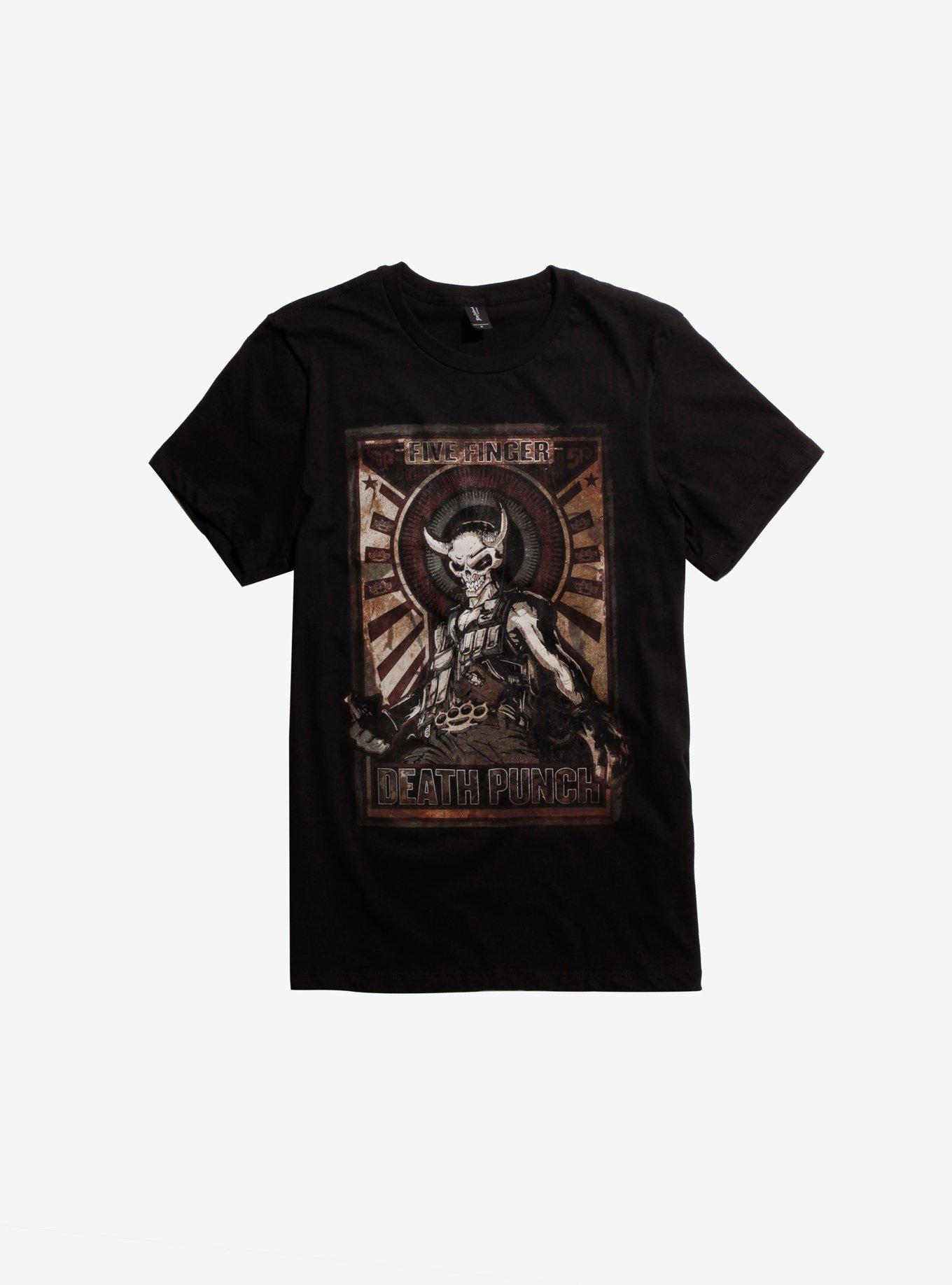 Five Finger Death Punch Mercenary T-Shirt, BLACK, hi-res