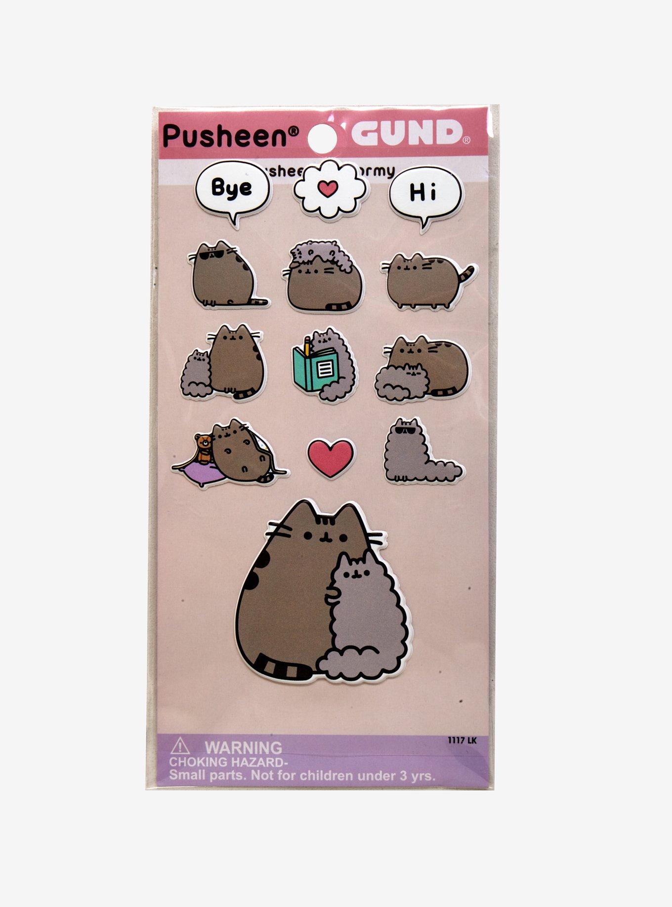 Pusheen and Stormy Puffy Sticker Sheet, 13-Piece