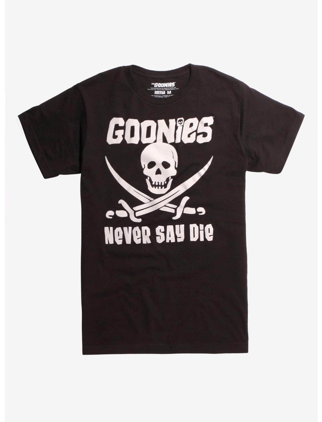 The Goonies Never Say Die T-Shirt, BLACK, hi-res