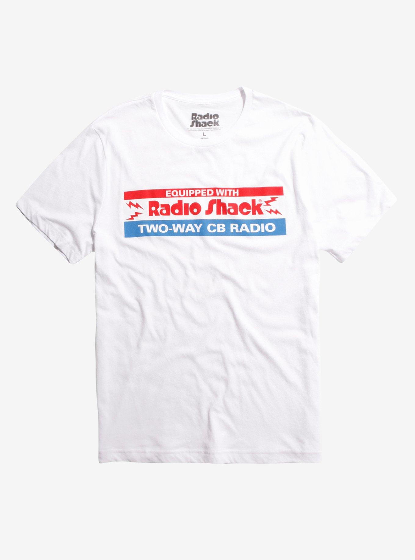 Radio Shack Two-Way CB Radio Logo T-Shirt, WHITE, hi-res