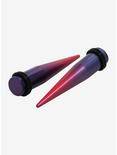 Acrylic Pink/Purple Ombre Taper 2 Pack, MULTI, hi-res