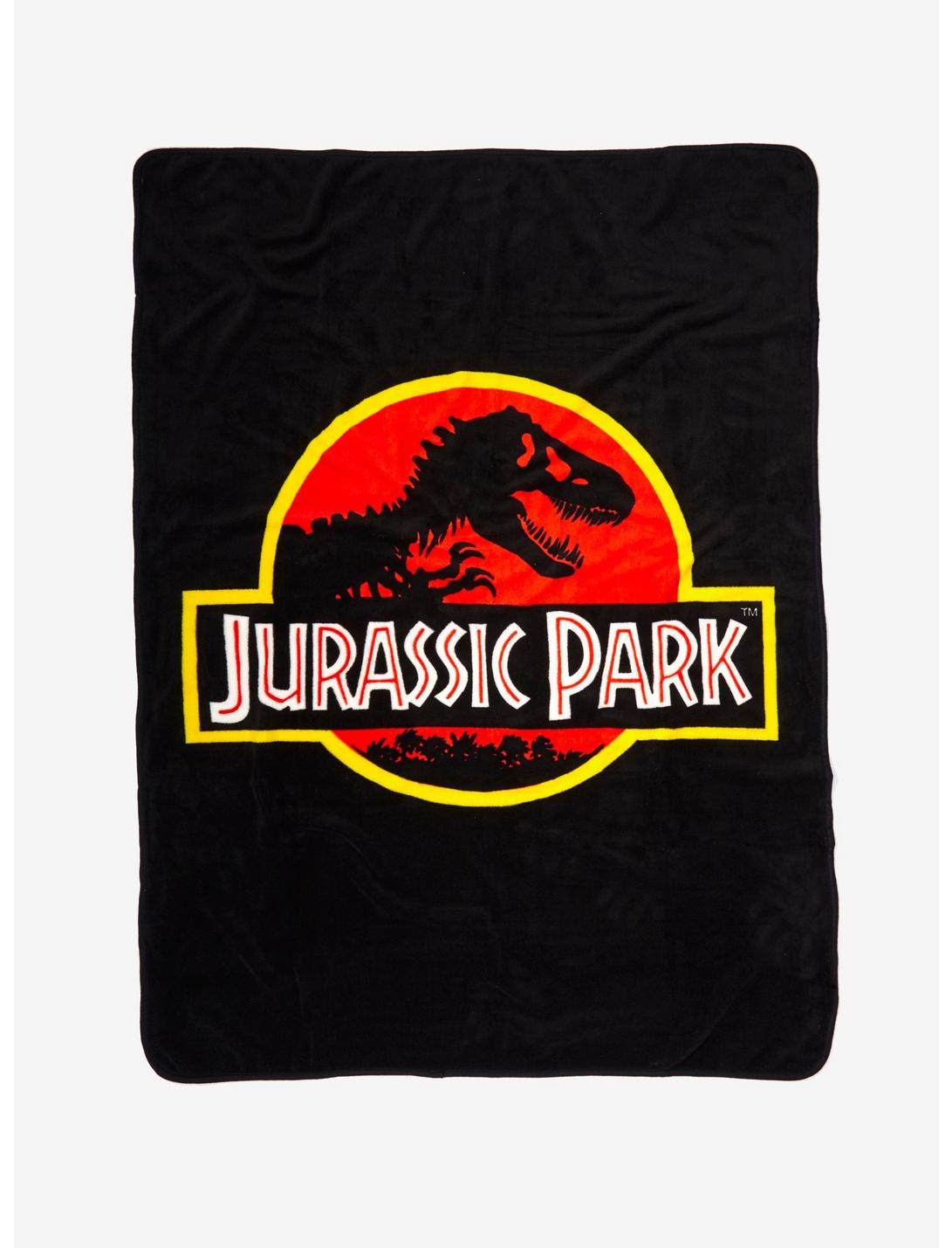 Jurassic Park Logo Throw Blanket, , hi-res