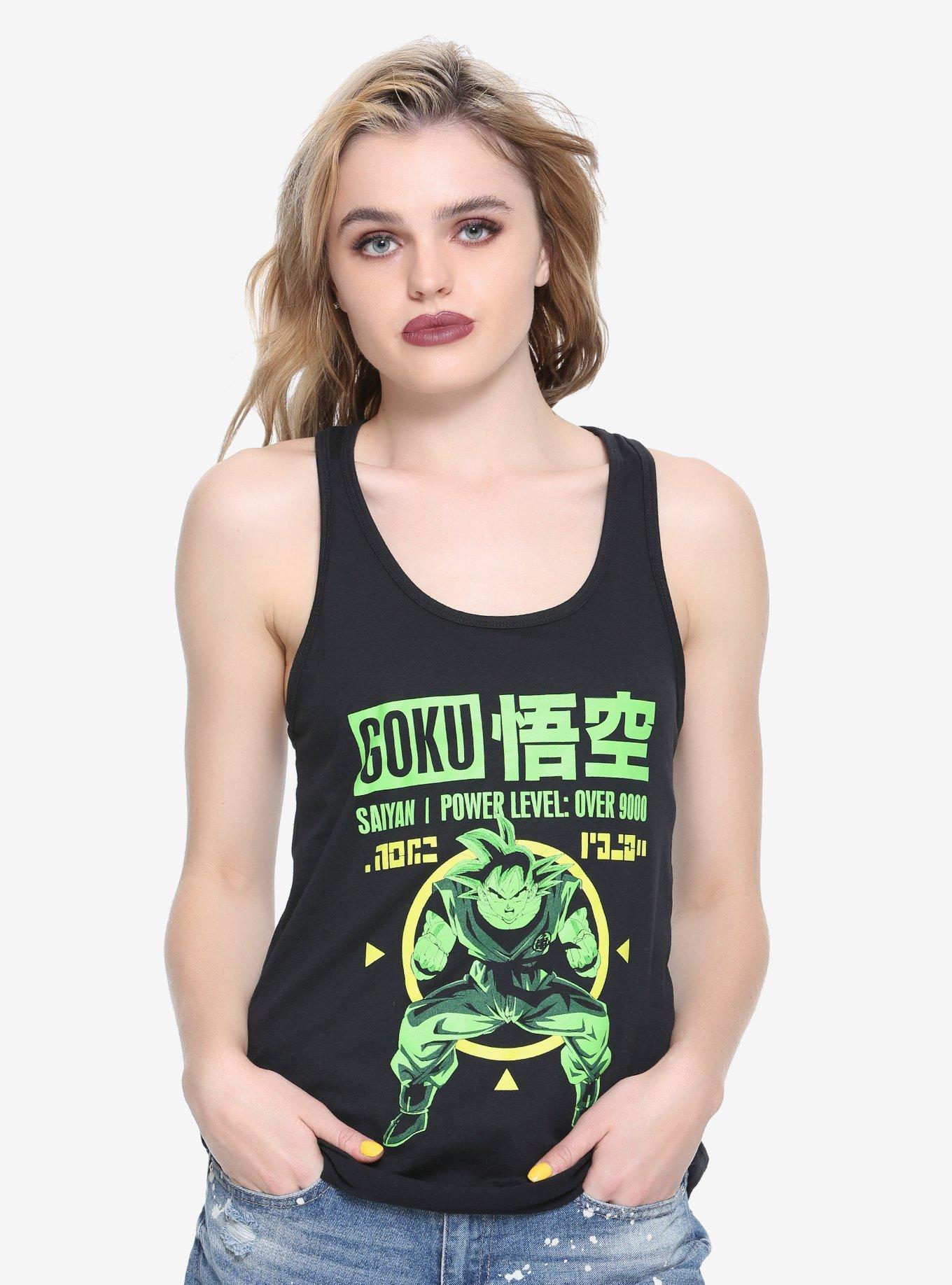 Dragon Ball Z Goku Over 9000 Girls Tank Top, BLACK, hi-res