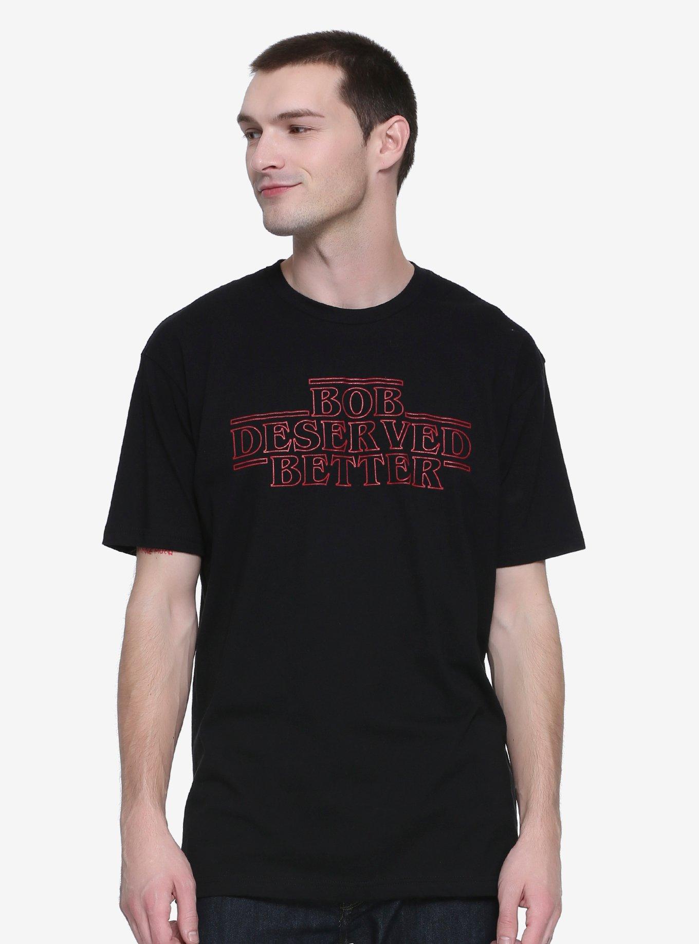 Stranger Things Bob T-Shirt - BoxLunch Exclusive, BLACK, hi-res