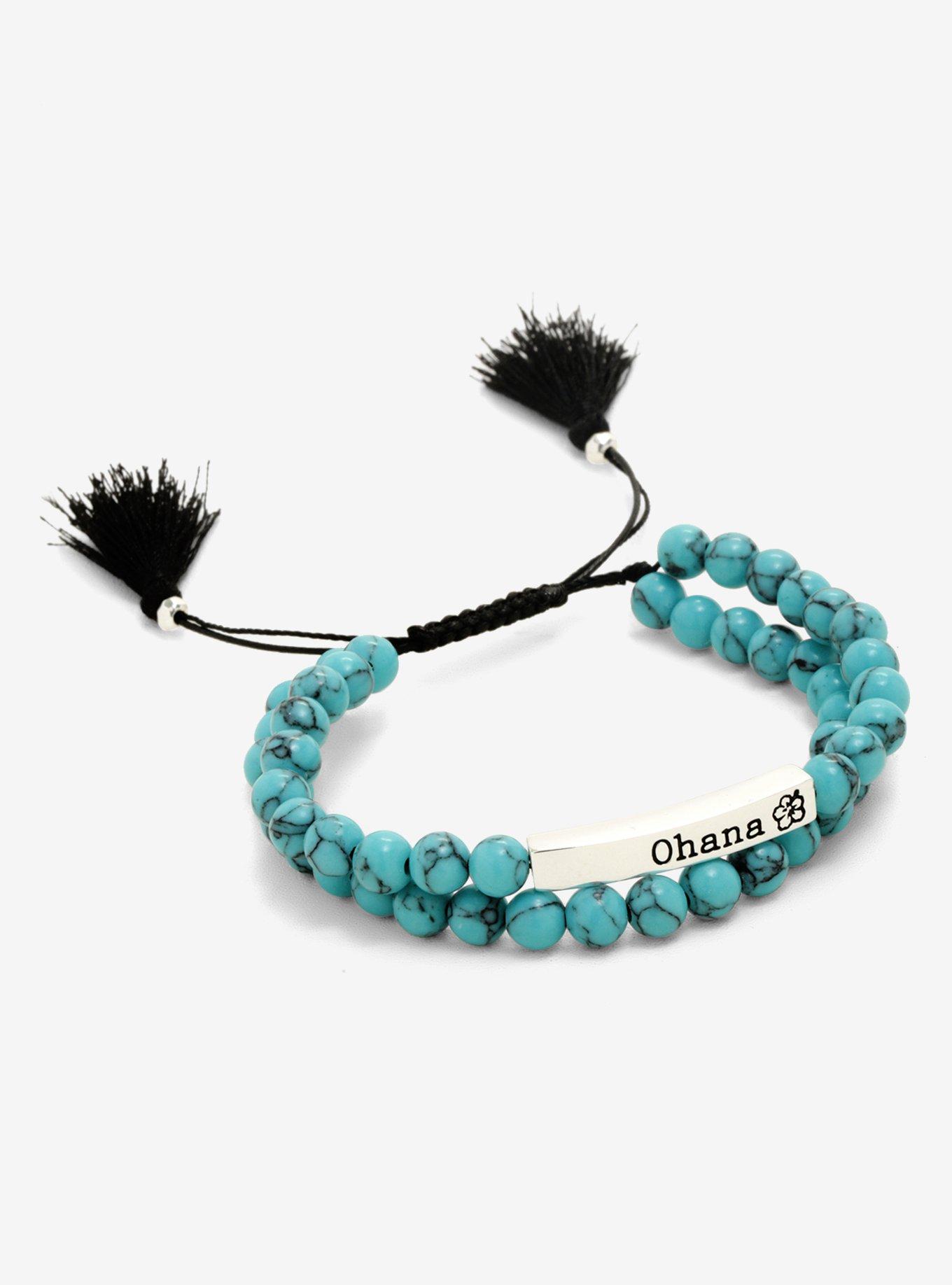 Disney Lilo & Stitch Bar Wrap Bead Bracelet - BoxLunch Exclusive, , hi-res