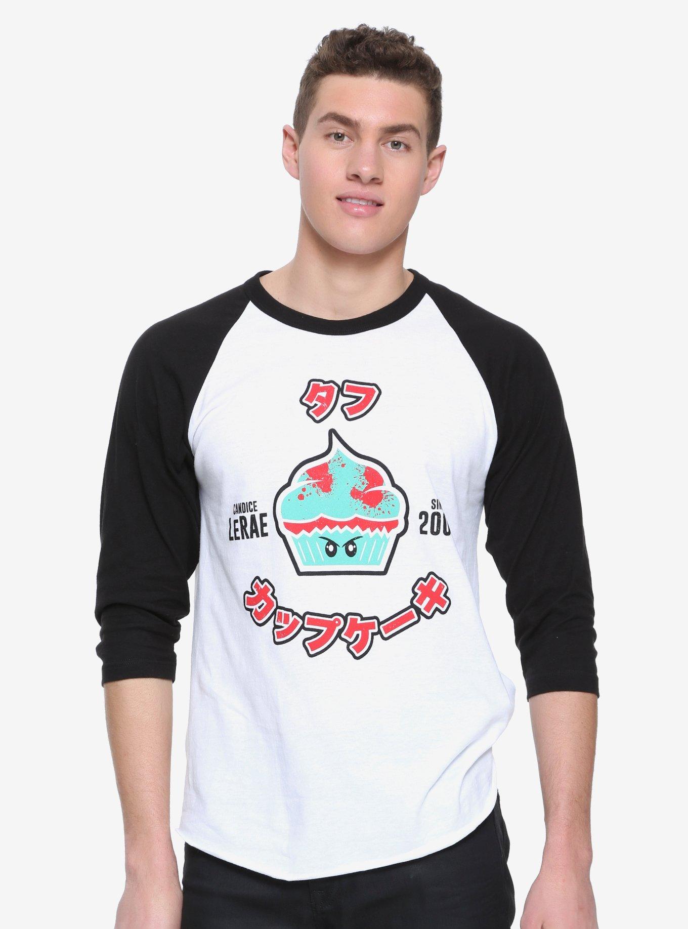 Candice LeRae Worldwide Tough Cupcake Raglan, WHITE, hi-res