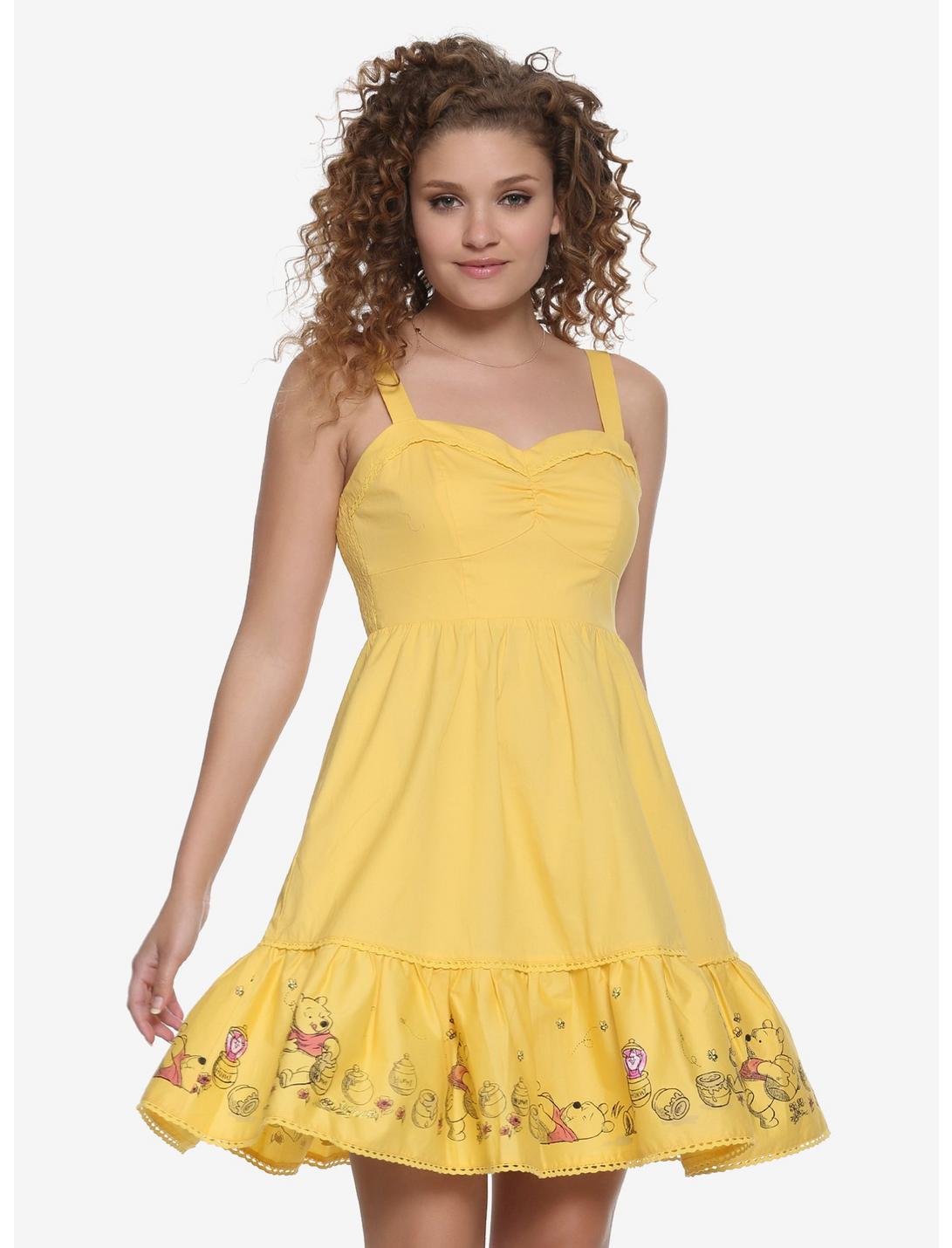 Disney Winnie The Pooh Retro Ruffle Dress, MULTI, hi-res