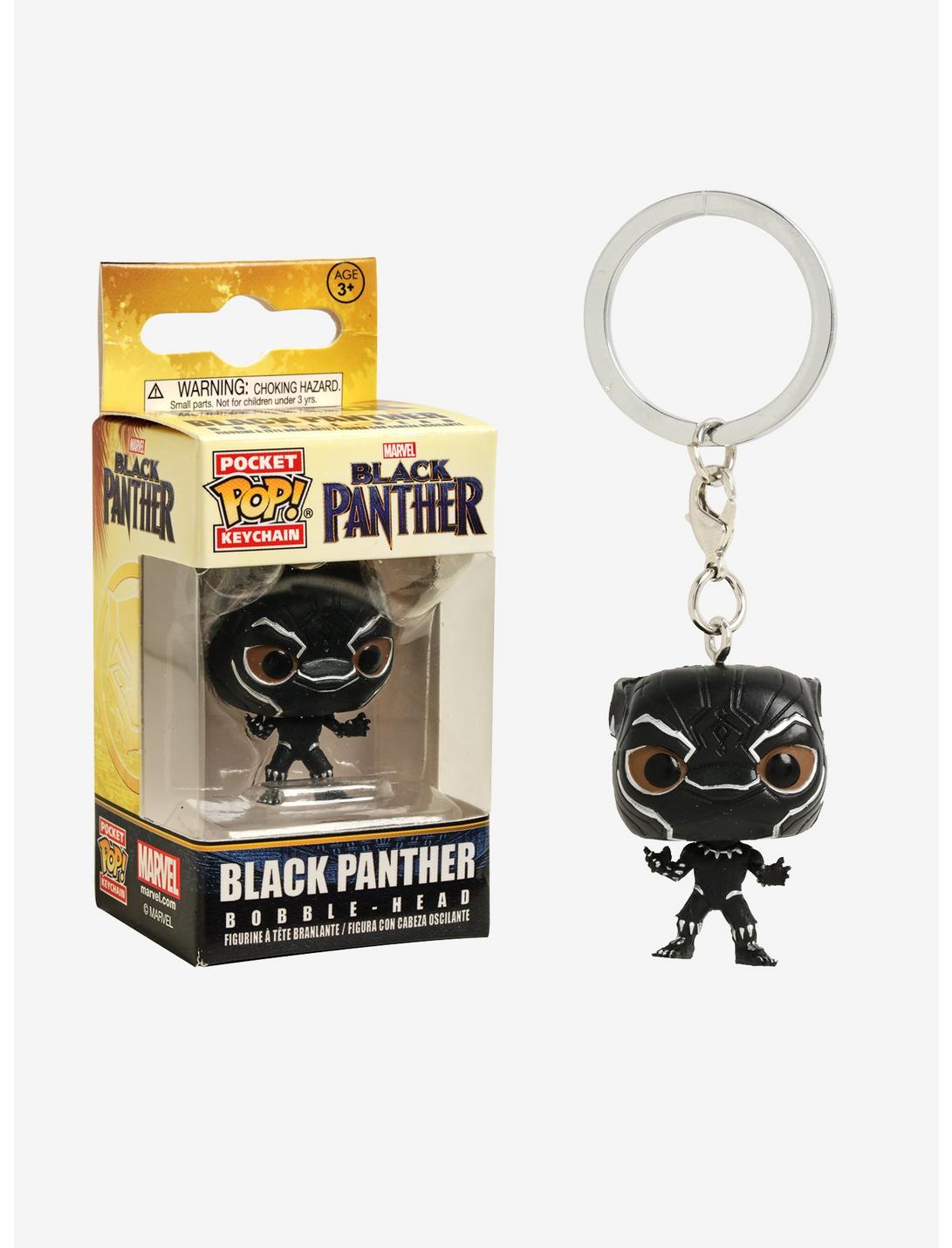 Funko Marvel Black Panter Pocket Pop! Black Panther Key Chain, , hi-res