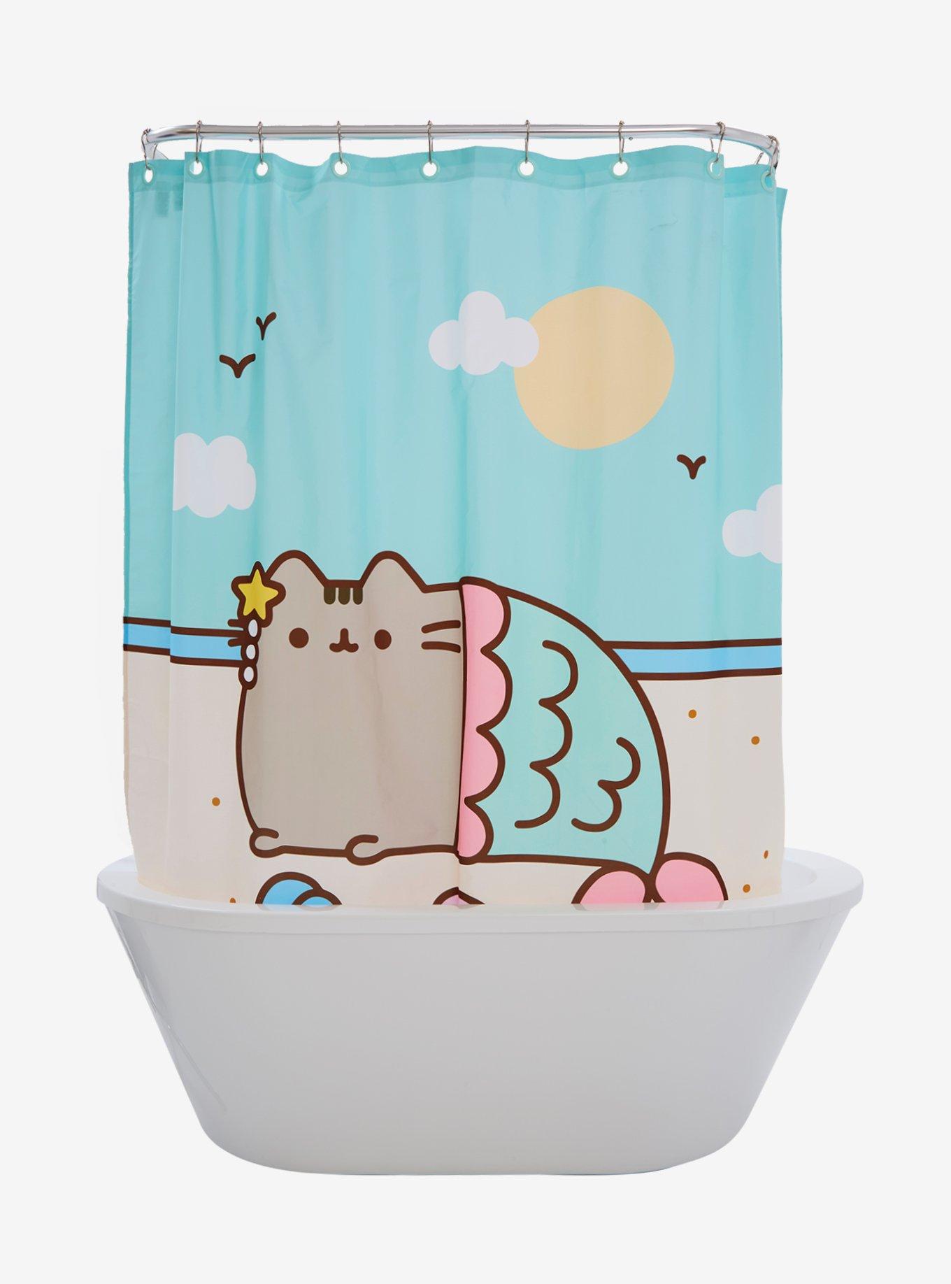 Pusheen Mermaid Shower Curtain | BoxLunch