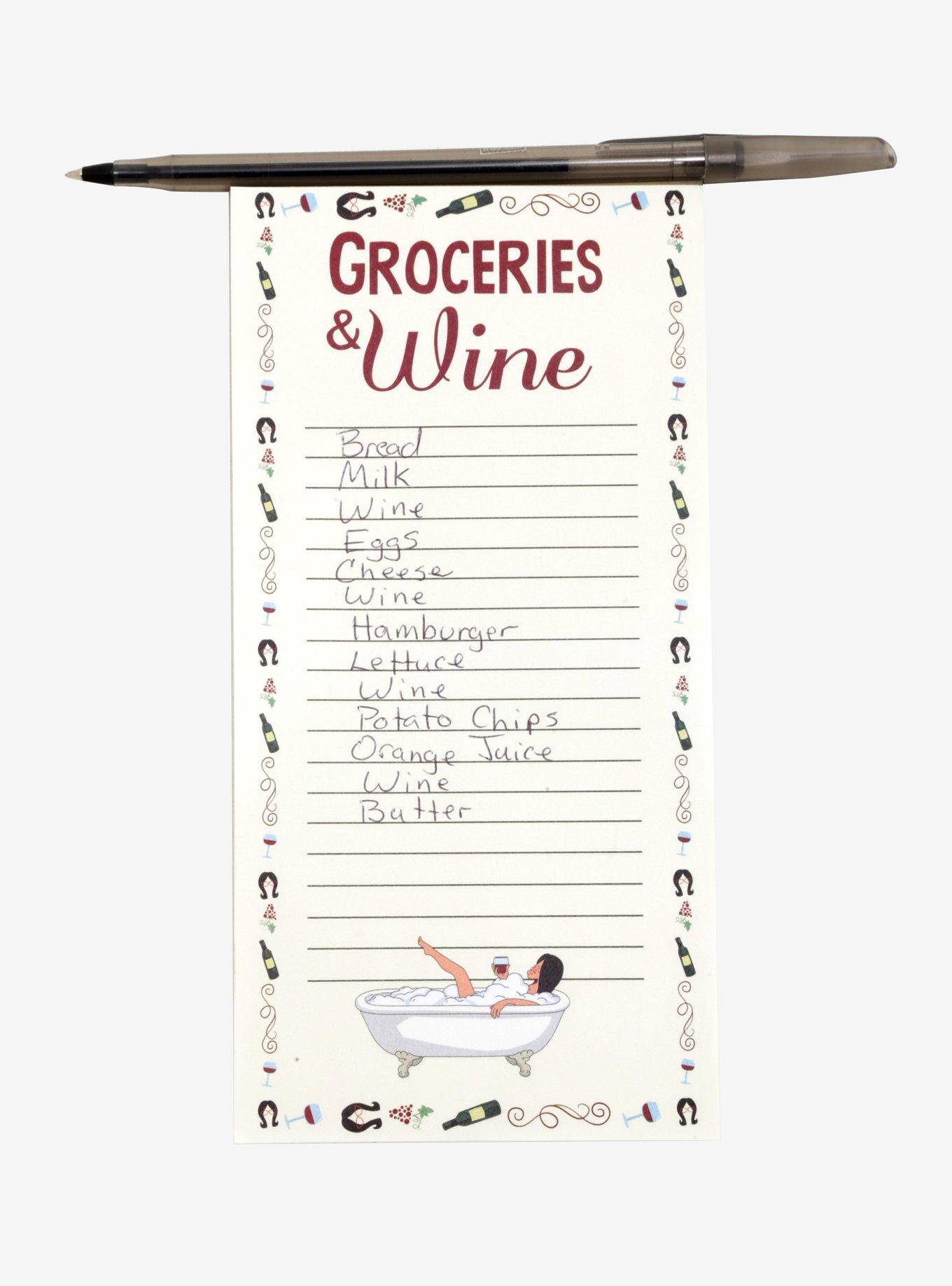 Bob's Burgers Grocery List Notepad, , hi-res