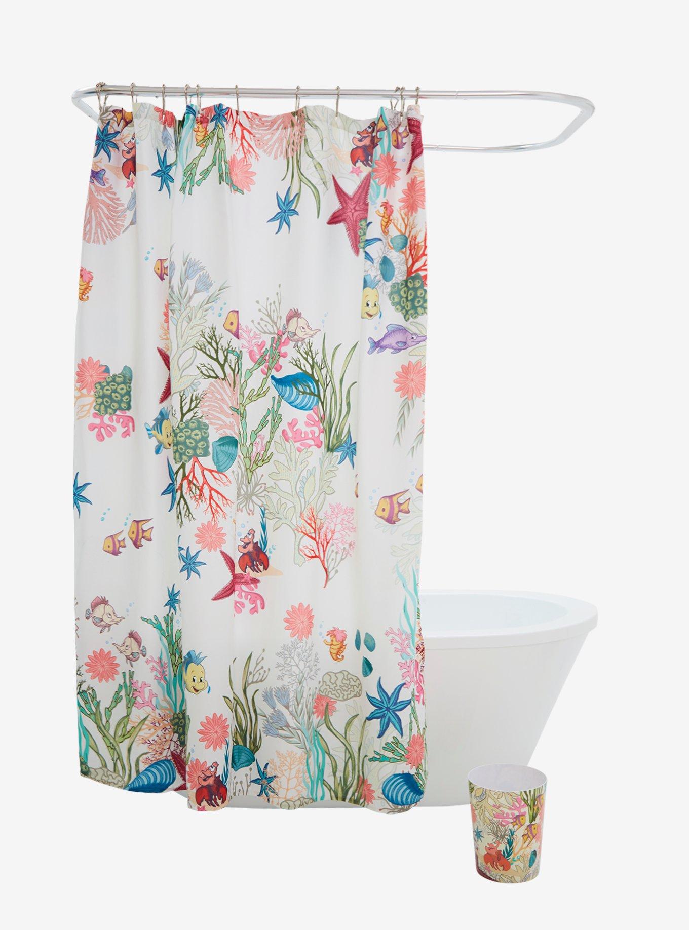 Disney The Little Mermaid Oceanic Shower Curtain - BoxLunch Exclusive, , hi-res