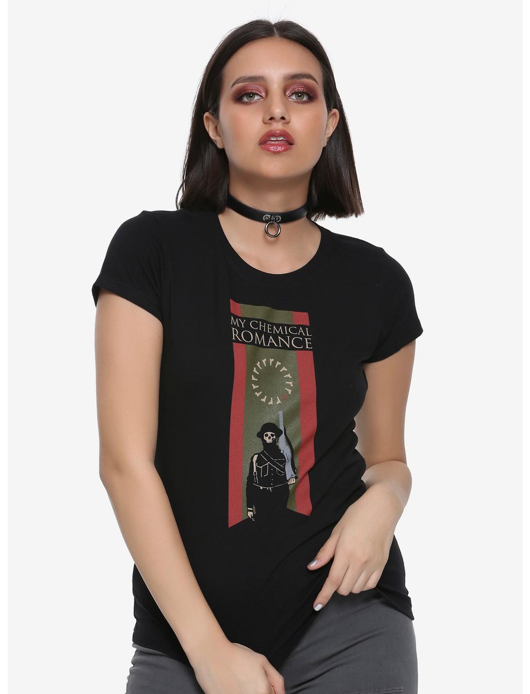 My Chemical Romance Skeleton Soldier Girls T-Shirt, BLACK, hi-res