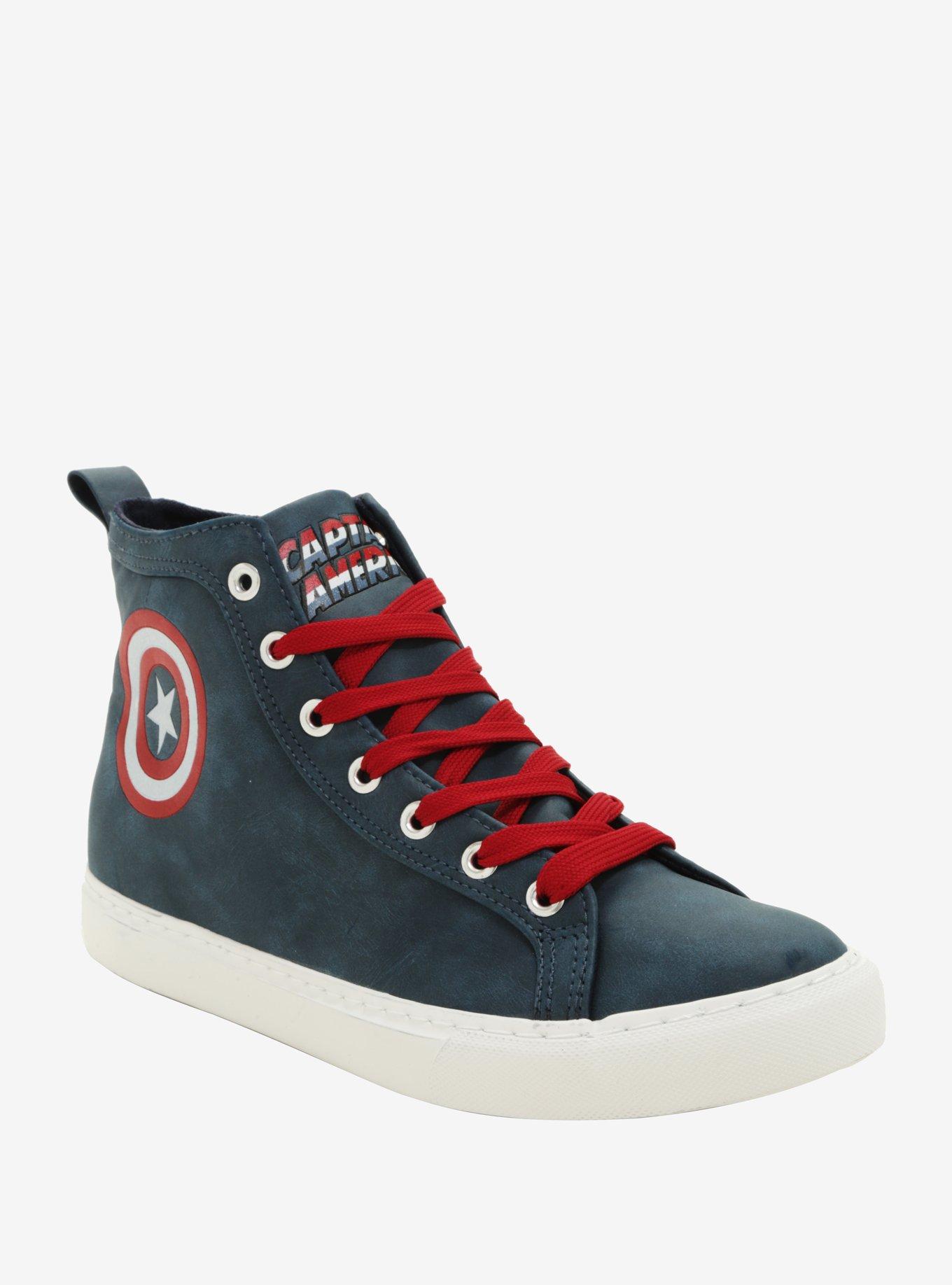 Captain america high sales top sneaker