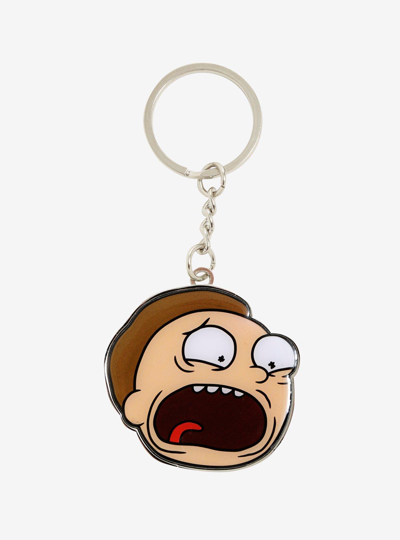 Rick And Morty Morty Metal Key Chain, , hi-res