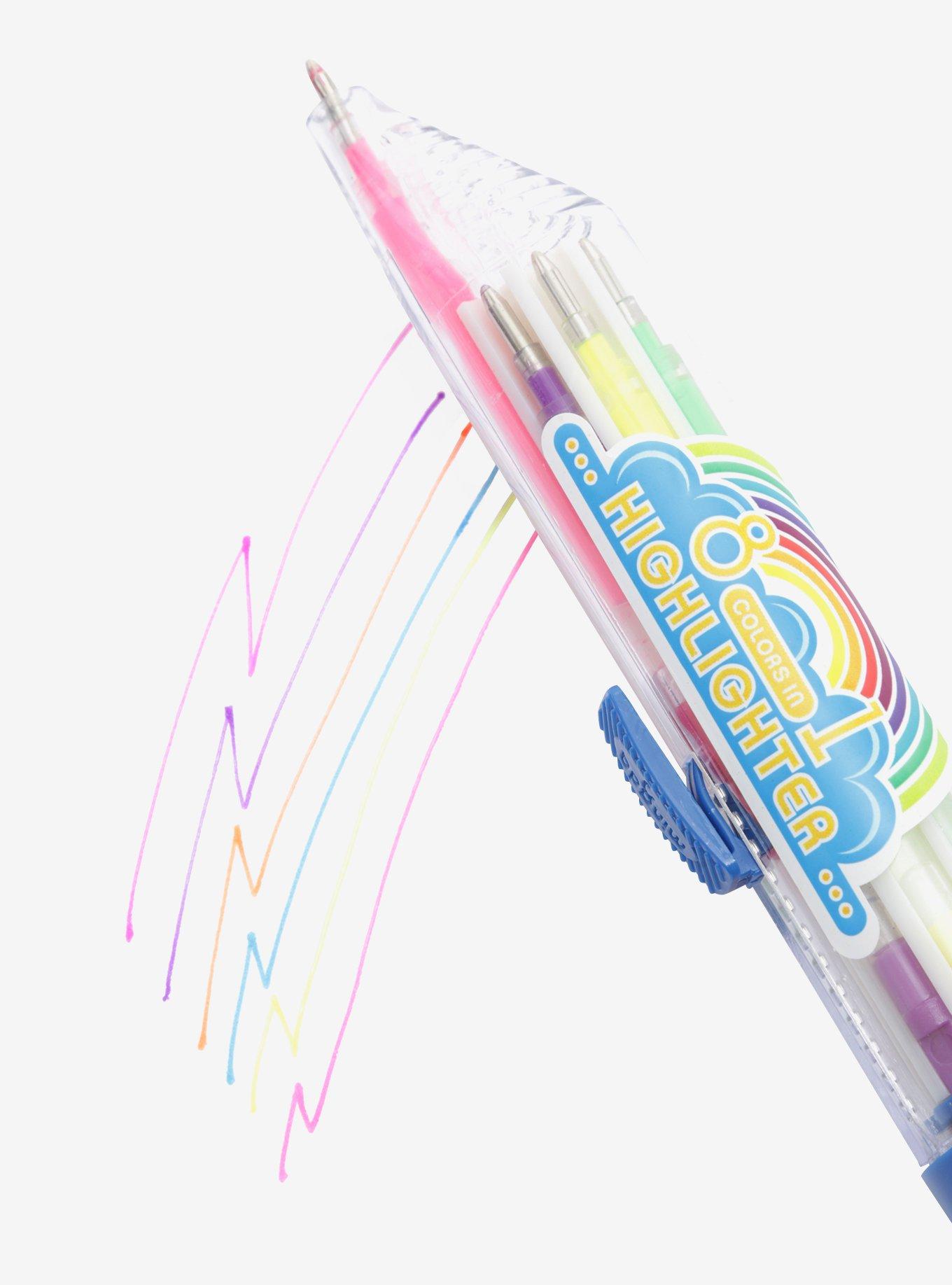 8 Color Highlighter Gel Pen, , hi-res