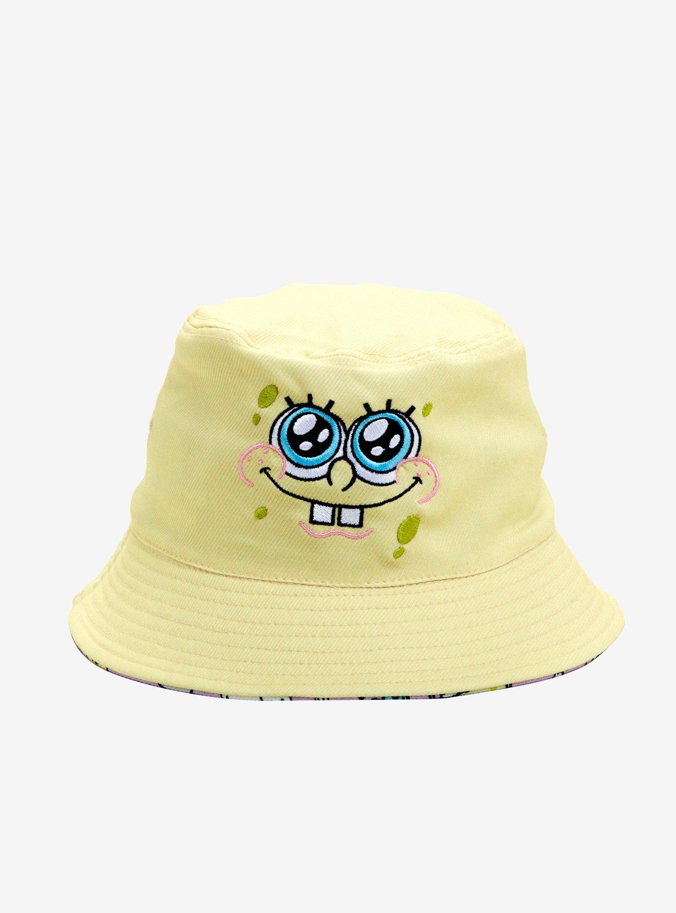 Sponge Bob Bucket Hat Sun Fishing Hat Youth Beach Hat Square Pants  Nickelodeon