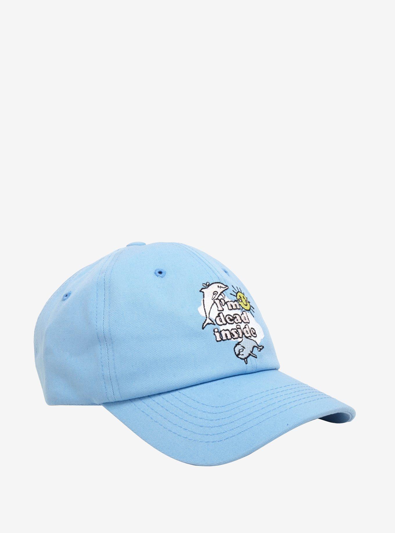 I'm Dead Inside Dolphin Dad Hat, , hi-res