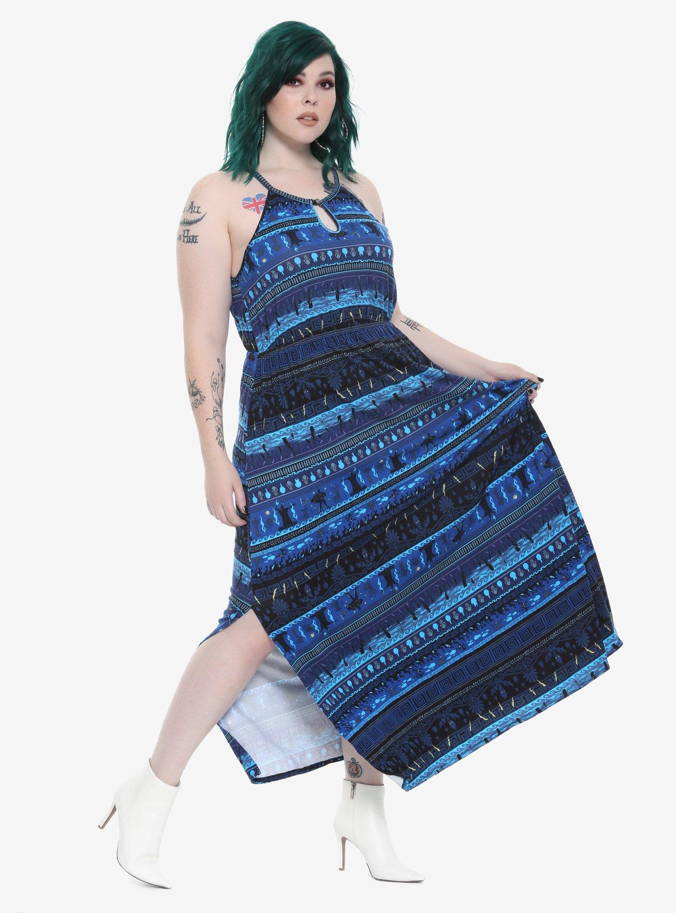 Disney Hercules Hades Maxi Dress Plus Size, MULTICOLOR, hi-res