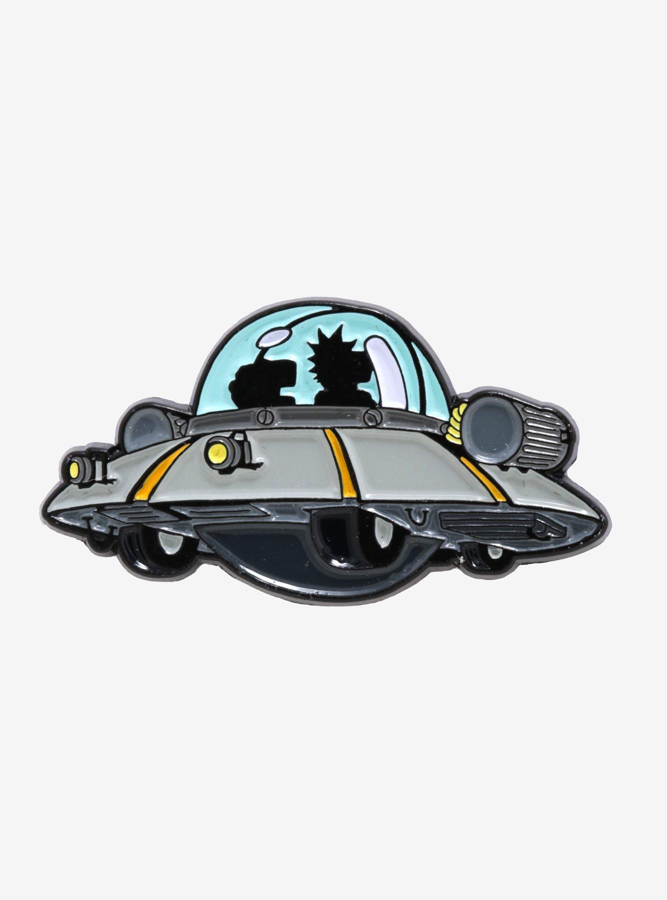 Rick And Morty Space Cruiser Enamel Pin, , hi-res