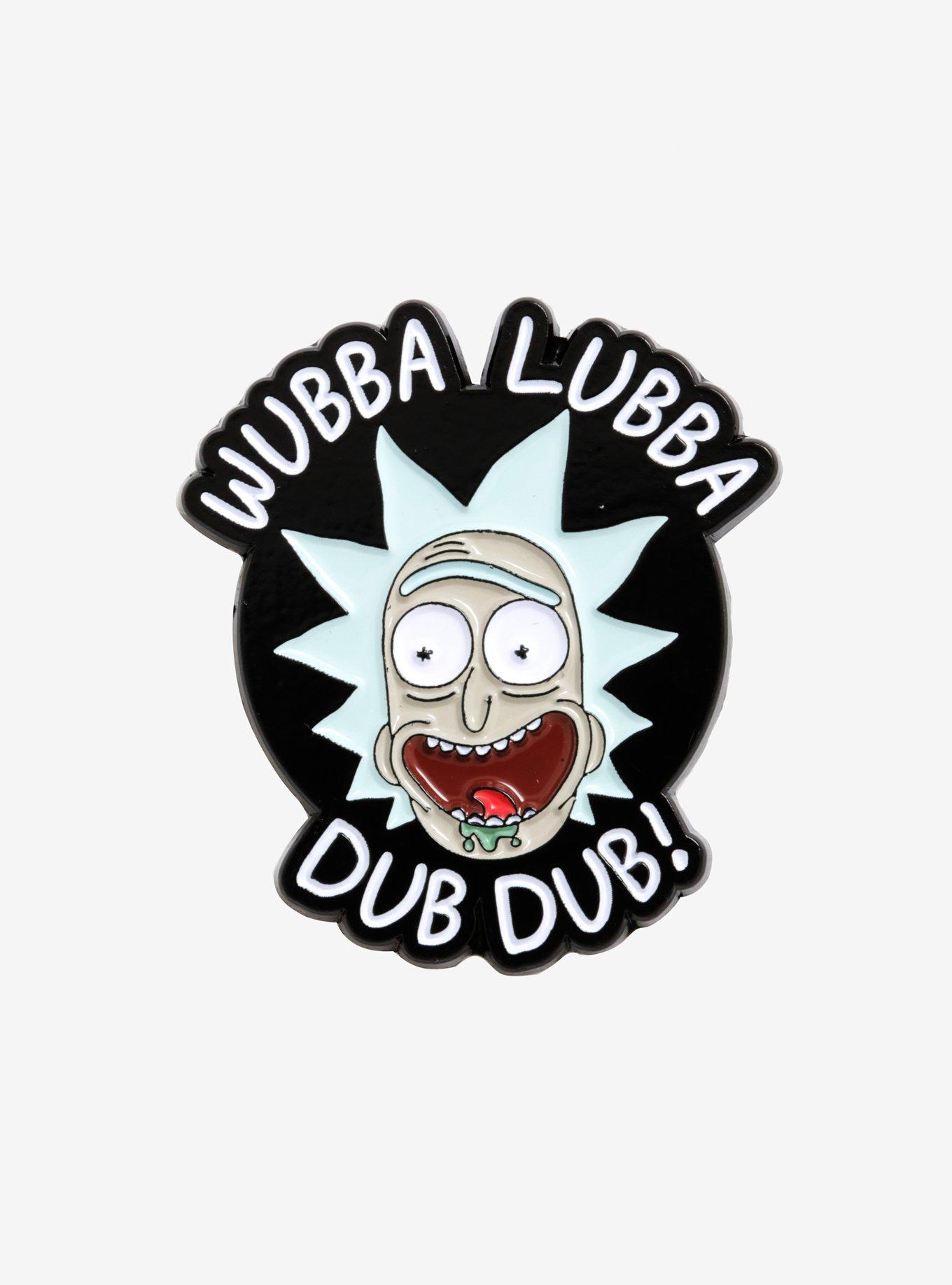 Rick And Morty Wubba Lubba Dub Dub Enamel Pin, , hi-res