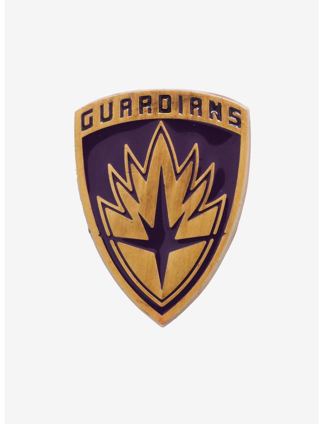 Marvel Guardians Of The Galaxy Guardians Shield Logo Enamel Pin, , hi-res