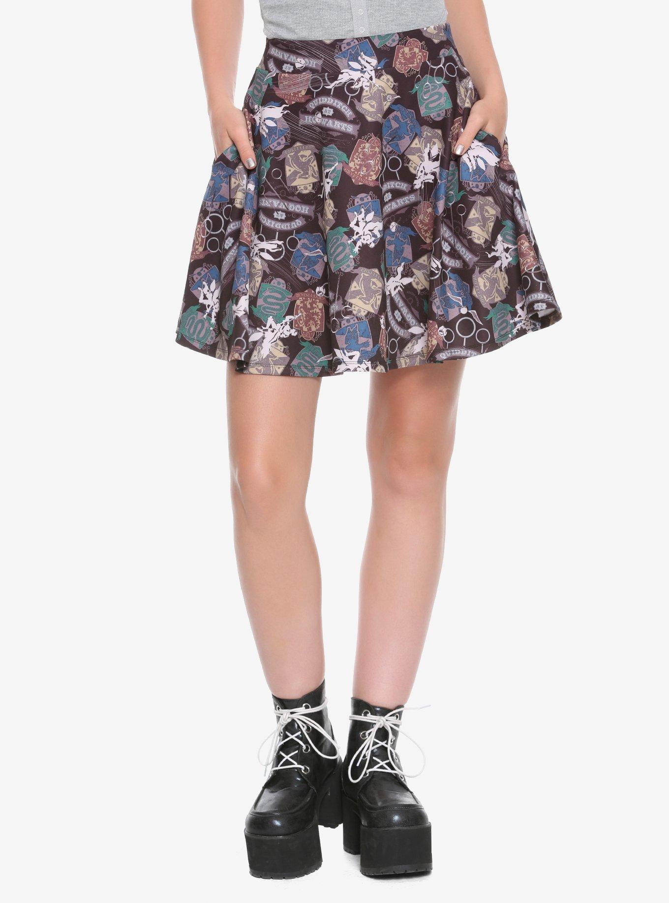 Harry Potter Quidditch Skater Skirt | Hot Topic