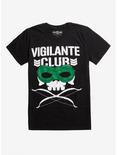 New Japan Pro-Wrestling Stephen Amell Vigilante Club Logo T-Shirt, BLACK, hi-res