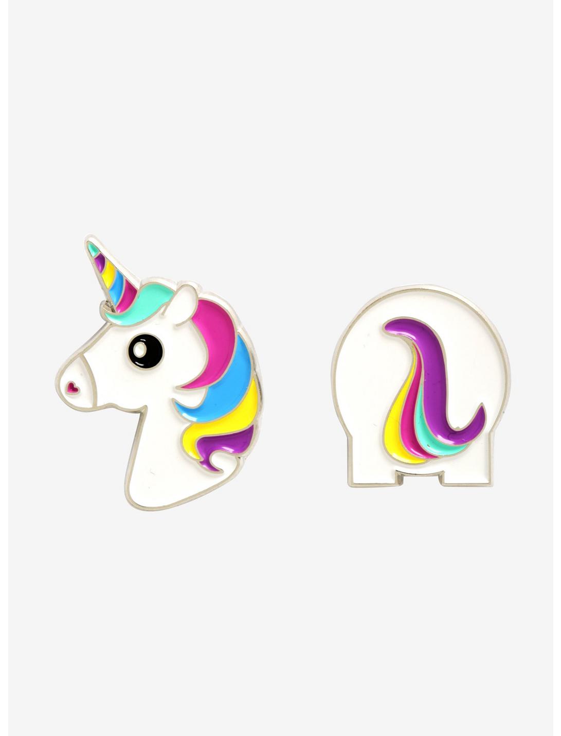 Unicorn Heads & Tails Enamel Pin Set, , hi-res