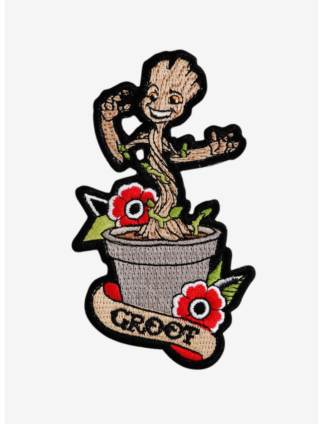 Loungefly Marvel Guardians Of The Galaxy Dancing Groot Iron-On Patch, , hi-res
