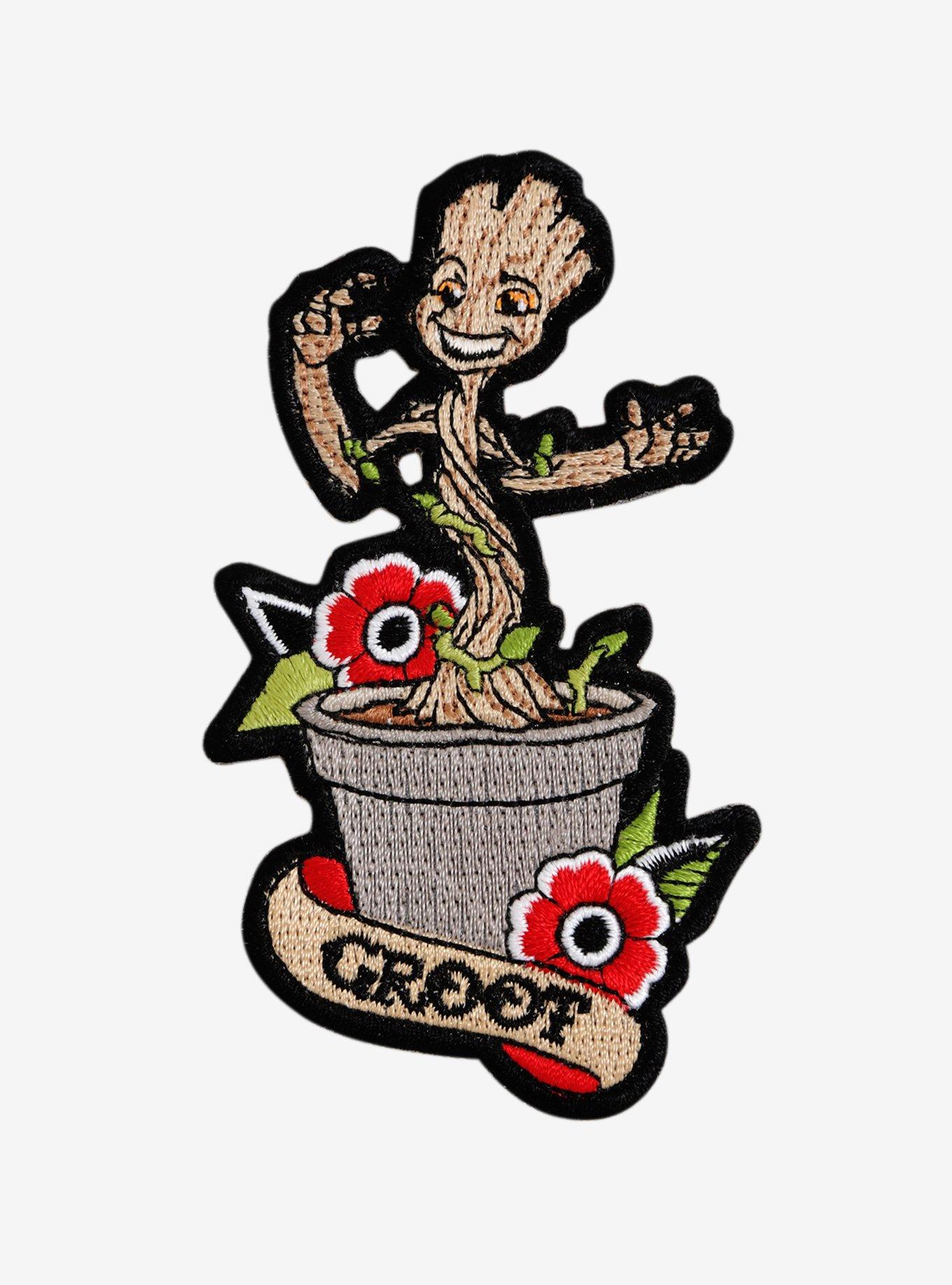 Loungefly Marvel Guardians Of The Galaxy Dancing Groot Iron-On Patch, , hi-res