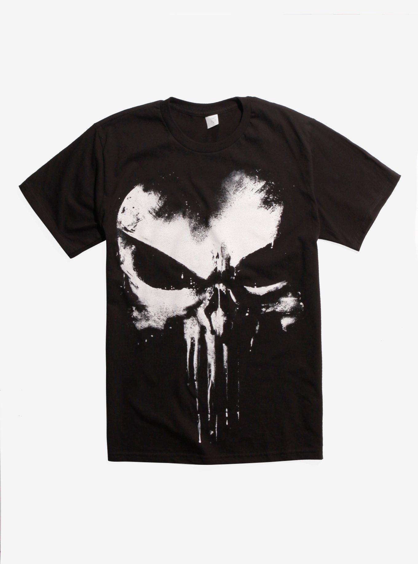 The Punisher Sprayed Skull Logo Tanktop Black XL