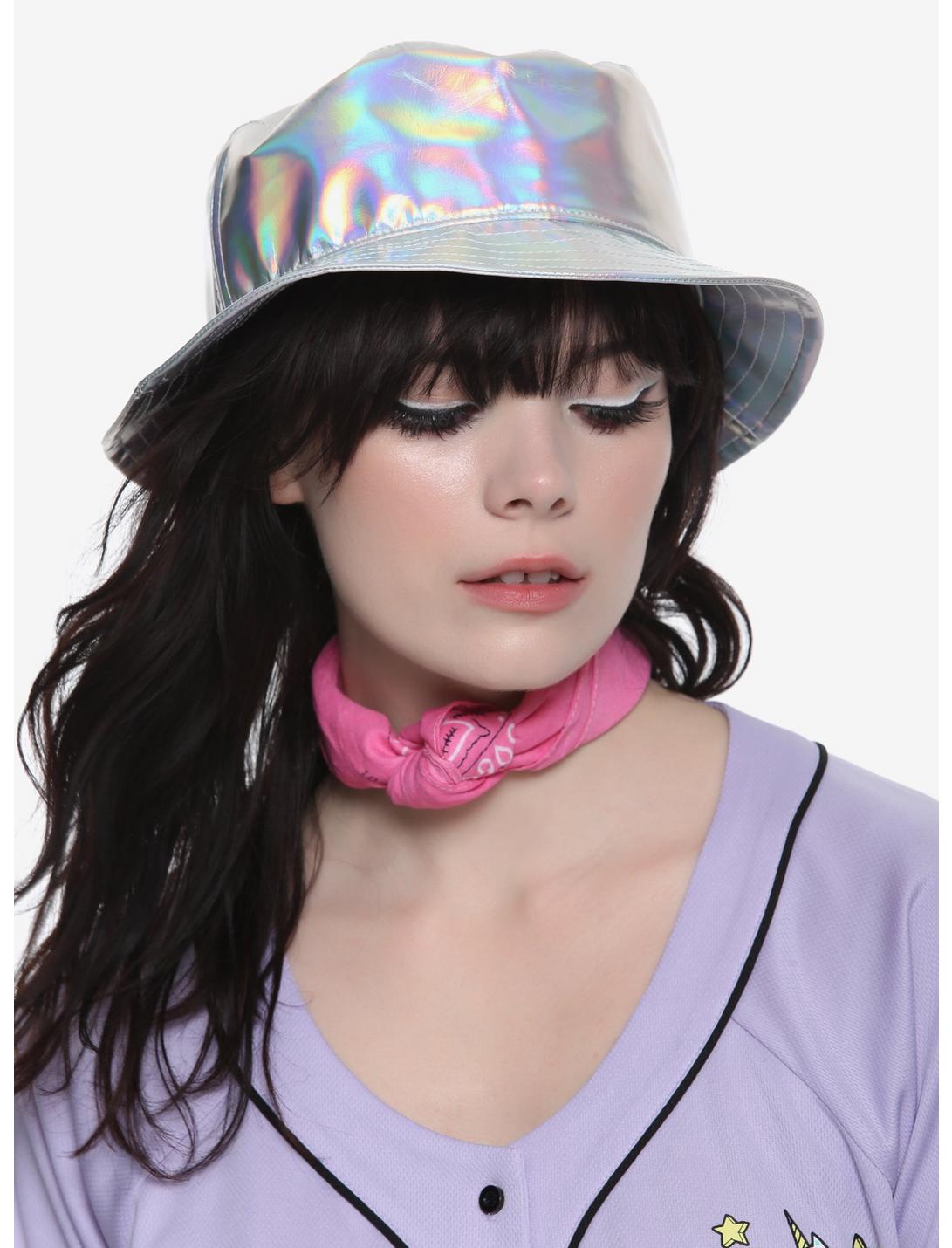 Holographic Bucket Hat, , hi-res