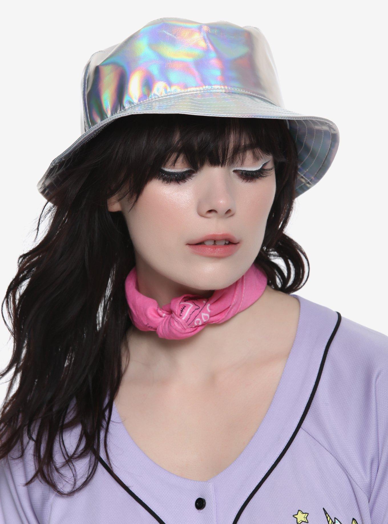 Holographic Bucket Hat, , hi-res