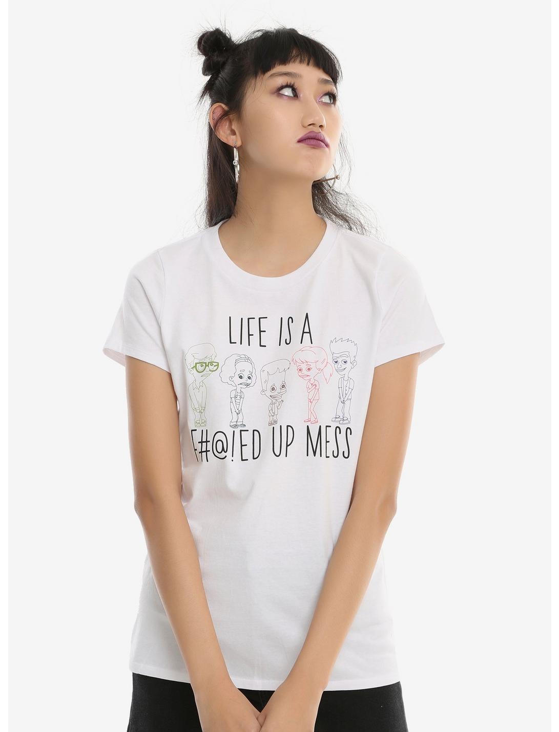 Big Mouth Life Is A Mess Girls T-Shirt, MULTI, hi-res