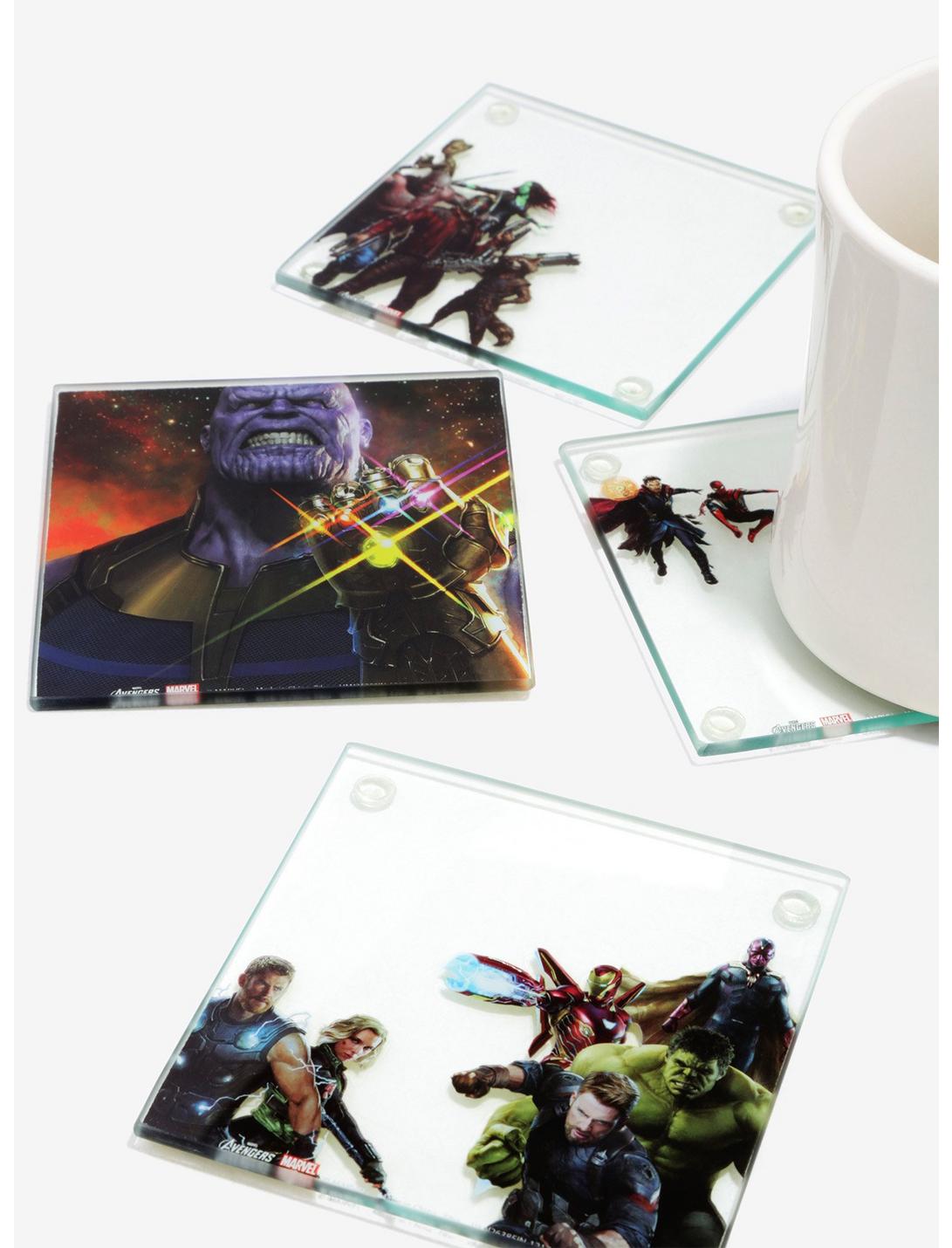 Marvel Avengers: Infinity War Stacking Glass Coaster Set, , hi-res