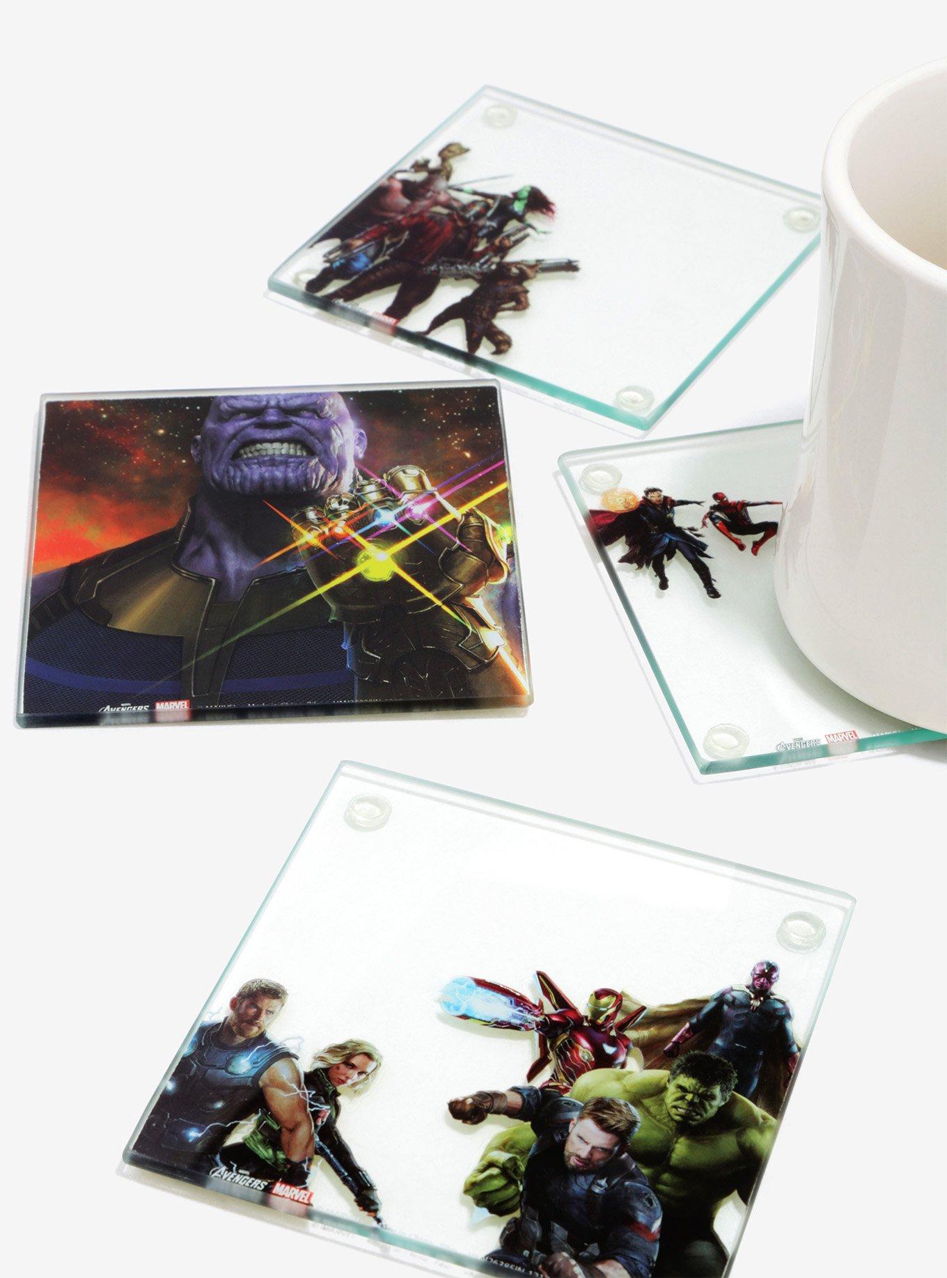 Marvel Avengers: Infinity War Stacking Glass Coaster Set, , hi-res
