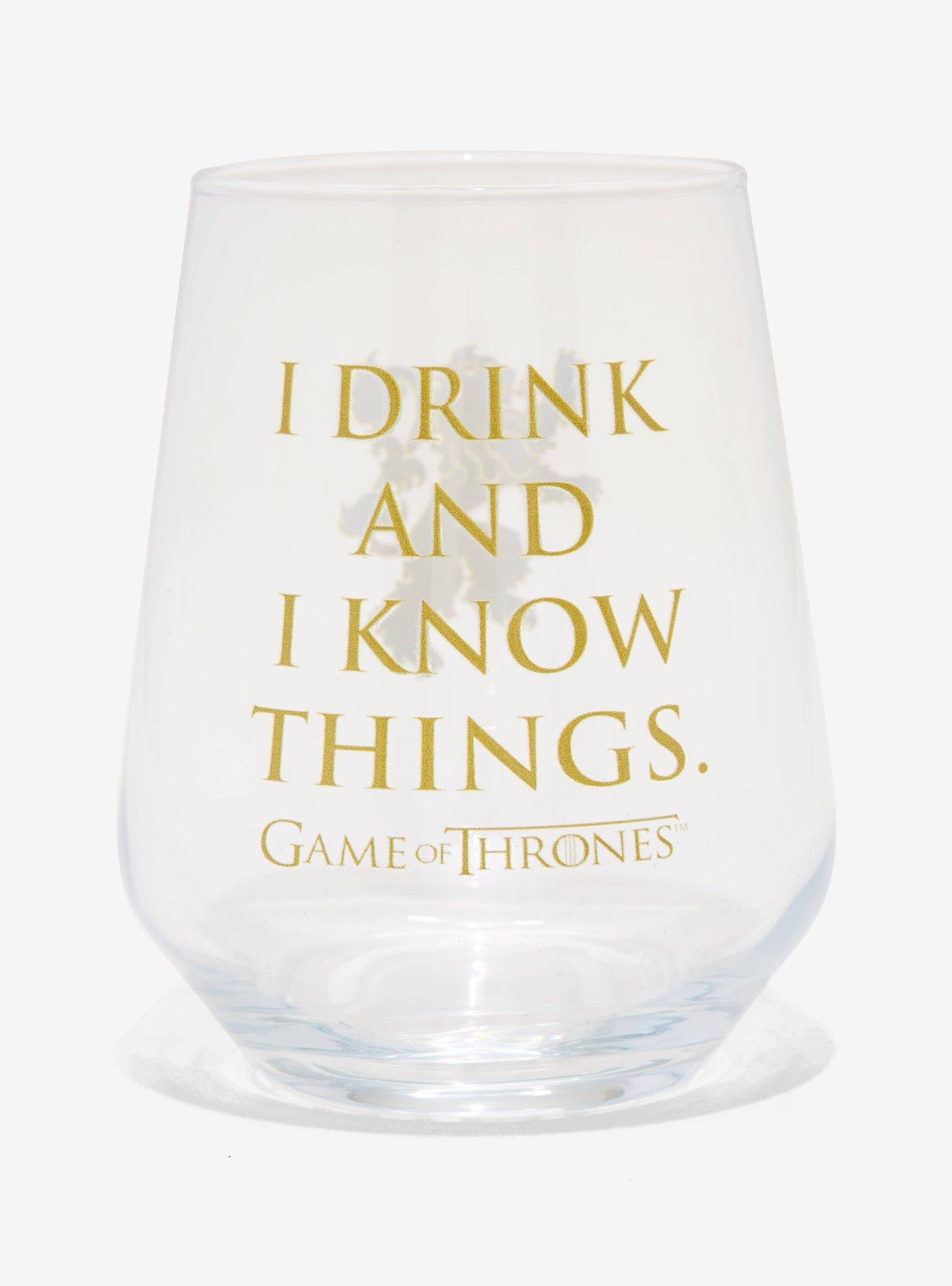 Game Of Thrones Tyrion Lannister Stemless Wine Glass, , hi-res