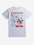 Cuphead Brothers Cuphead & Mugman T-Shirt, GREY, hi-res