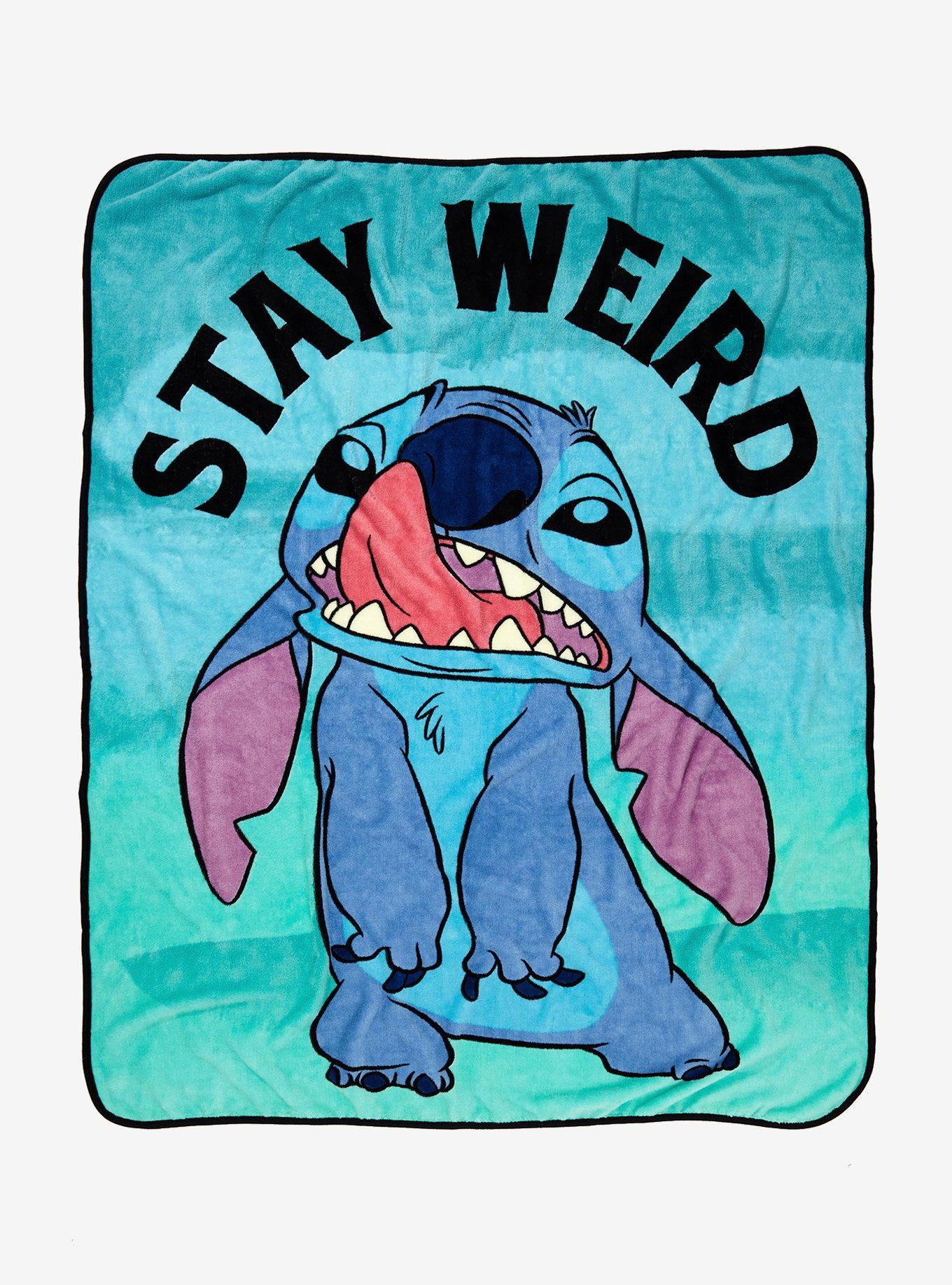 Disney Lilo & Stitch Stay Weird Throw Blanket, , hi-res