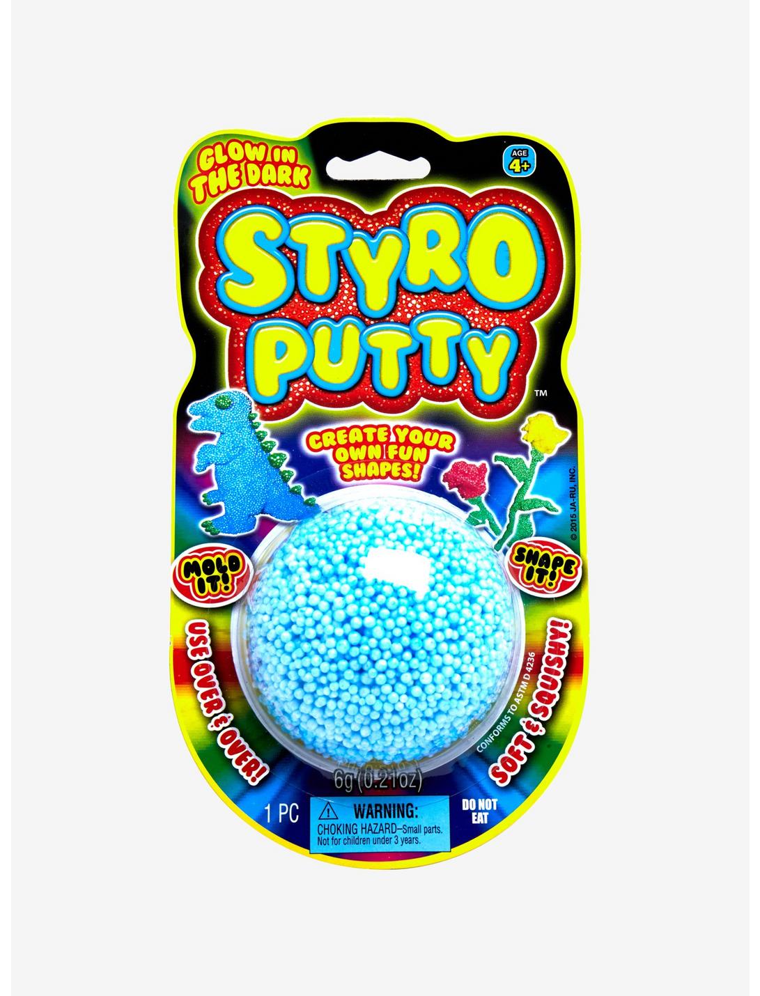 Styro Putty Glow-In-The-Dark Assorted Colors, , hi-res