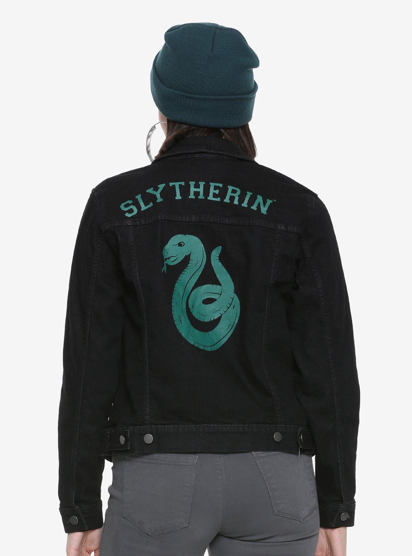 Harry Potter Slytherin Girls Denim Jacket Hot Topic