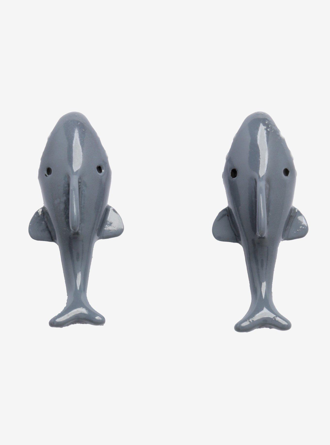 Blackheart Shark Bite Earrings, , hi-res