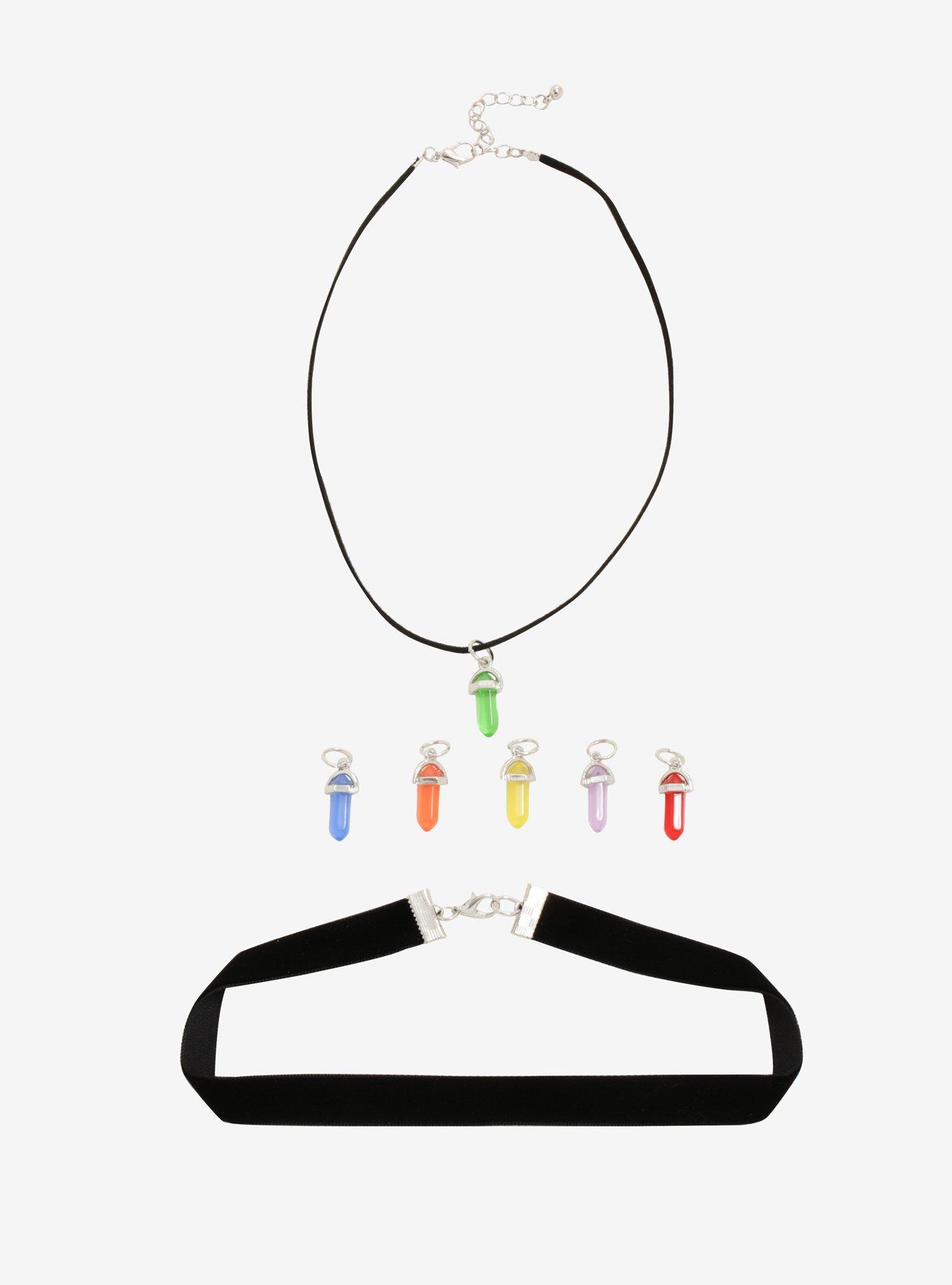 Healing Stones Interchangeable Charm Choker, , hi-res