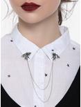 Blackheart Bee Collar Pins, , hi-res