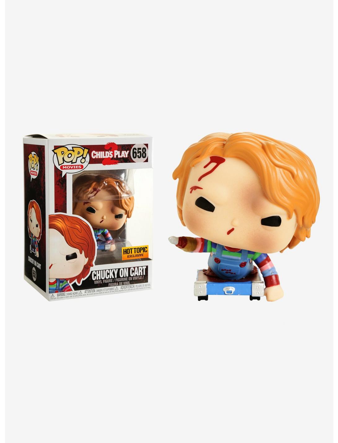 Funko Pop Figure Childs Play 2 Chucky on Cart 658 Hot Topic W/protector for sale online 